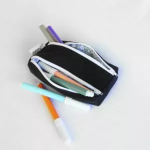 Trousse rectangle double zip