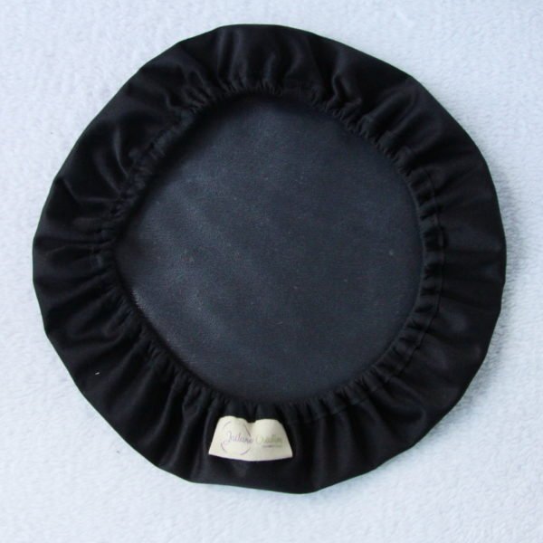 Couvre saladier noir avec biais noir, contact alimentaire